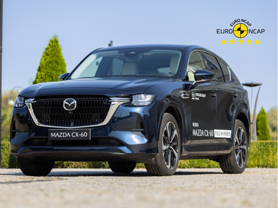 Mazda CX-60 zdobywa 5 gwiazdek EURO NCAP