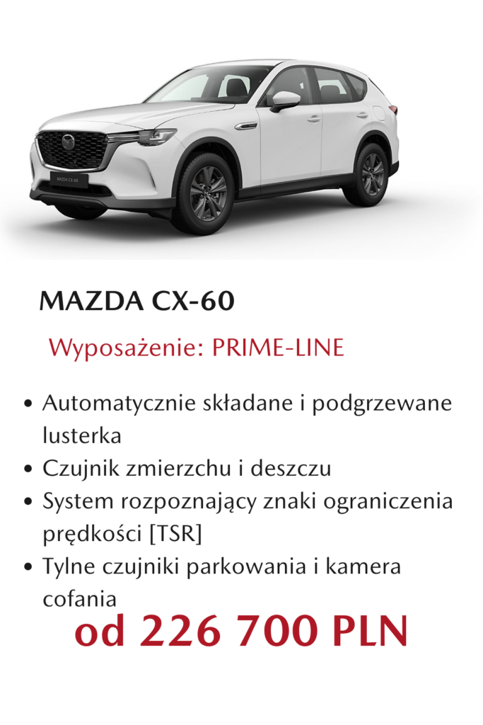Wyposażenie prime line CX-60