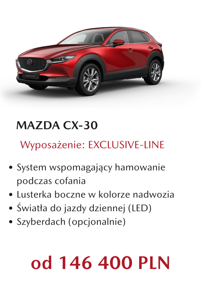 Mazda CX-30 cennik Exclusive-Line