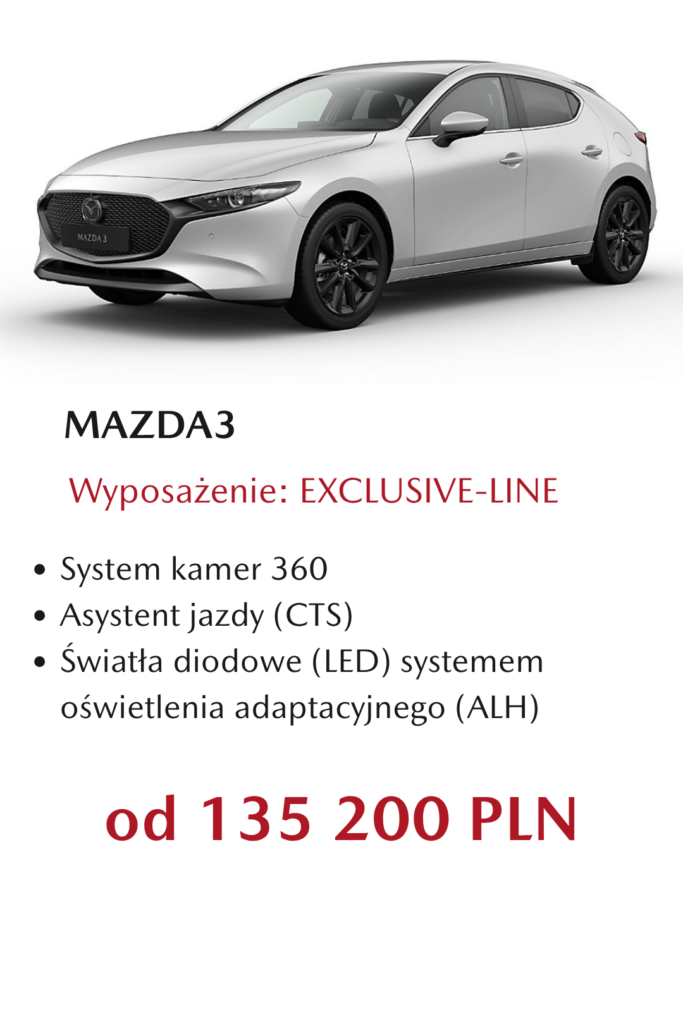 Mazda3 cennik Exclusive-line